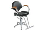 Buy cheap 5 Stars Base Salon Hair Styling Chairs Chrome Armrest With Wood Materials from wholesalers
