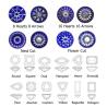 Buy cheap GRA Certificate 1ct Round Cut 6.5mm VVS1 Loose Moissanite Diamond in White Pink Yellow Champagne Blue Green for Jewelry from wholesalers