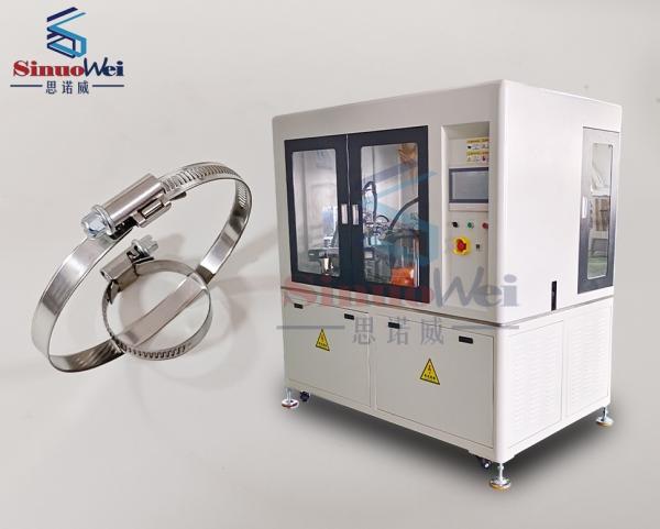 Buy cheap Adjustable Stainless Steel German Type Hose Clamp Assembly Machine from wholesalers