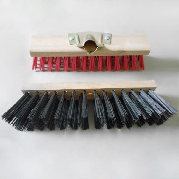 Buy cheap Wooden Handle Hard Plastic Bristle Outdoor Push Broom from wholesalers