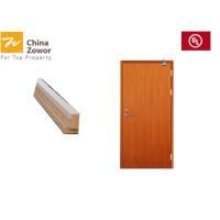 Buy cheap Mahogany Fire Rated Wooden Doors With Panic Bar For Emergency Escape/ Veneer product
