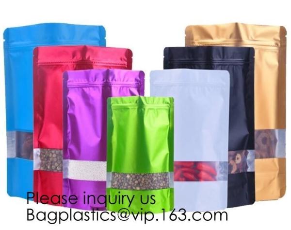 Heat Seal Flat Pocket Mylar Foil Open Top Packaging Bags Coffee Tea Food Storage