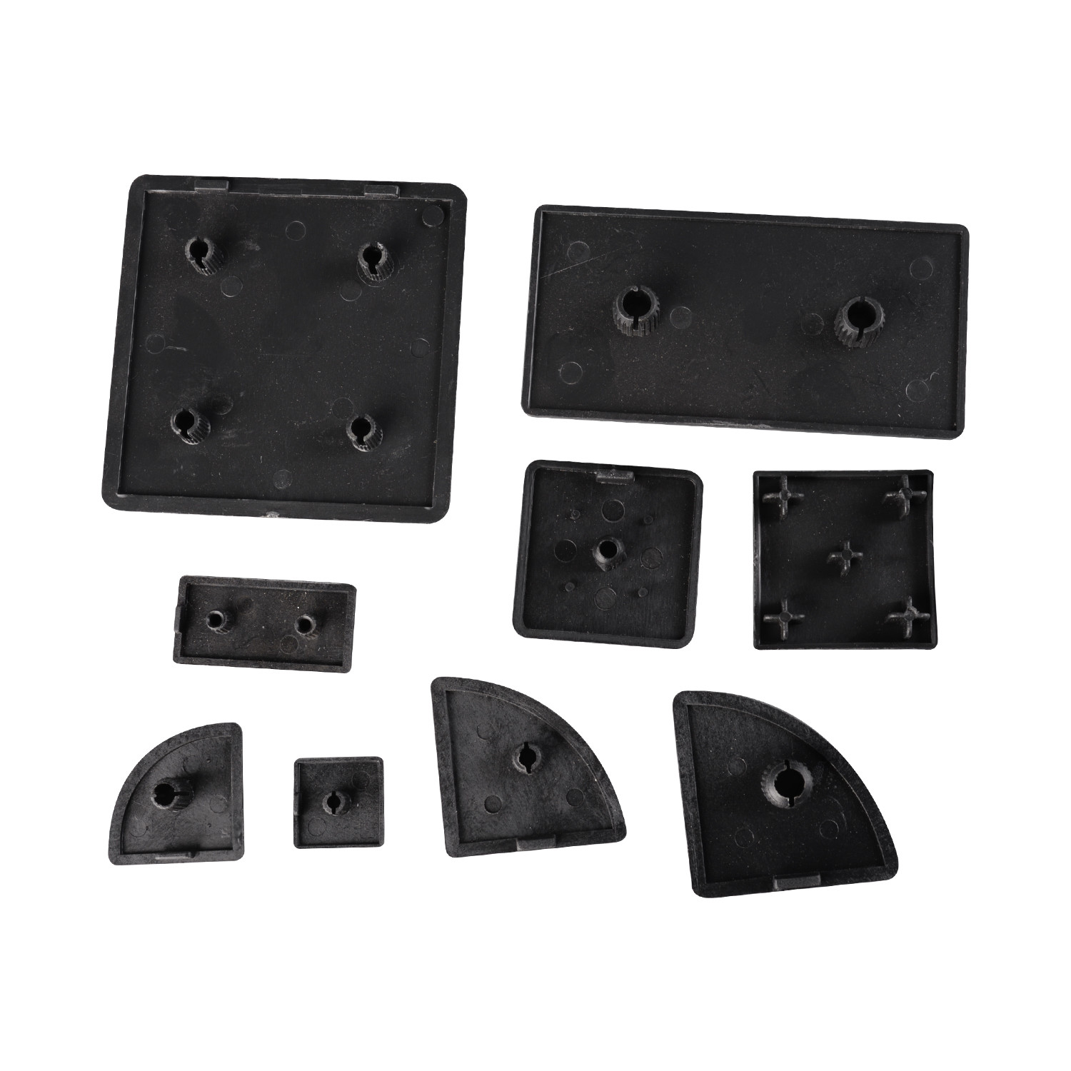 MV-EC3030R Plastic Nylon Cover Black Profile End Cap