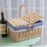 Buy cheap Handmade Natural Willow Wicker Picnic Basket Cheap Lunch Bags Hot sale products Outdoor Lunch Basket from wholesalers