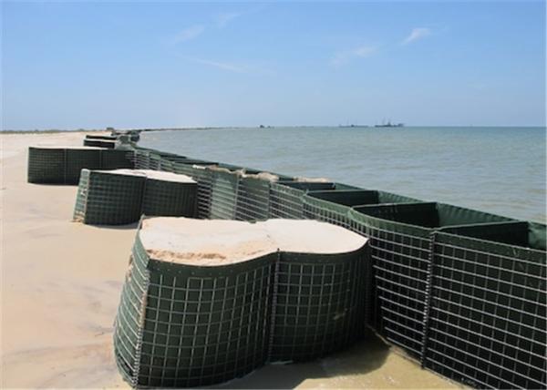 Buy cheap HESCO Flood Barrier / Defensive Barrier With Green Color Geotextile Fabric For Sale from wholesalers