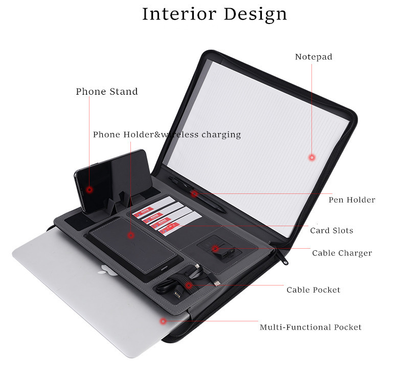 Customized Logo Briefcase Luxurious Fashion Men Pu Leather Bags Waterproof Laptop Briefcase