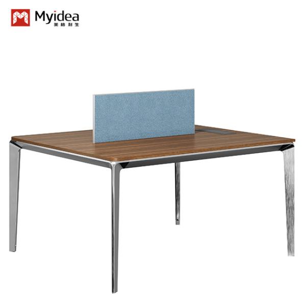 Buy cheap Contemporary Design Two Four or Six-Person Office Desk Modern Wooden Metal Iron Moduler Furniture for Home or School Office from wholesalers