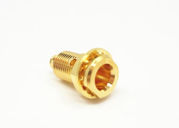 Quality Female Socket Bulkhead MCX RF Connector Panel Mount Coaxial Connectors for sale