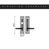 Buy cheap Hammered Aged Brass Entrance Door Handles Sample Support from wholesalers