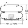 Buy cheap 001475 Industrial Rubber Air Spring/ 2B12-324 Air Suspension Spring Parts For OEM from wholesalers