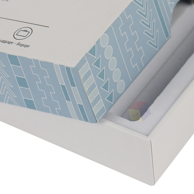 Custom Design Logo Luxury Rigid Paper Cardboard Packaging Lid And Base Gift Boxes With Eva Foam Insert