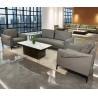 Buy cheap Modern Office Double Reception Leather Sofa Set High Resilience Sponge Top-quality Leather Ideal for Business Meetings from wholesalers