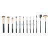 Buy cheap 12pcs Vegan Free Complete Professional Brush Set , Classic Gold Black Handle from wholesalers