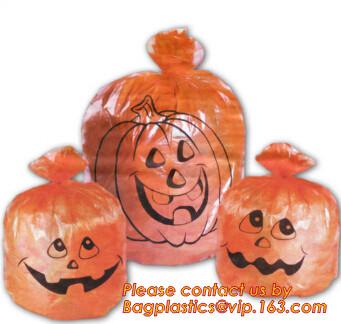 halloween pumpkin bag/ Halloween ghost leaf bags / large halloween gift bag