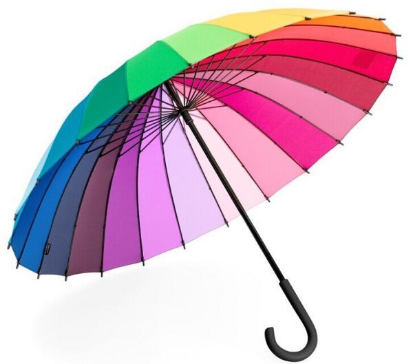 Buy cheap Rainbow Straight 24 Ribs Windproof Golf Umbrellas from wholesalers
