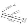 Buy cheap Chromed Stainless Steel Shower Window Squeegee SUS304 Zinc Alloy Glass Wiper from wholesalers