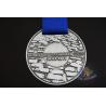 Buy cheap Championship Finisher Sports Marathon Events Metal Award Medals Die Casting With Blue Ribbon from wholesalers