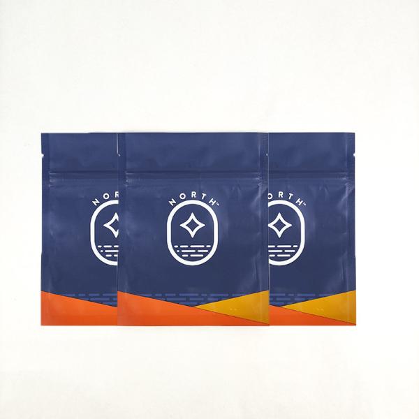Custom Edible Child Resistant Mylar Aluminum Foil Bags 10 Colors Gravure