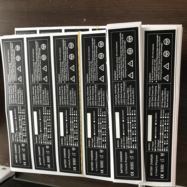 Ivory Paper Adhesive Printing Juice Wine Glass Bottle Label Sticker