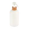 Buy cheap Natural Bamboo Long Nozzle Lotion Pump 200ml 250ml 300ml 500ml Round Shoulder HDPE Bottle from wholesalers