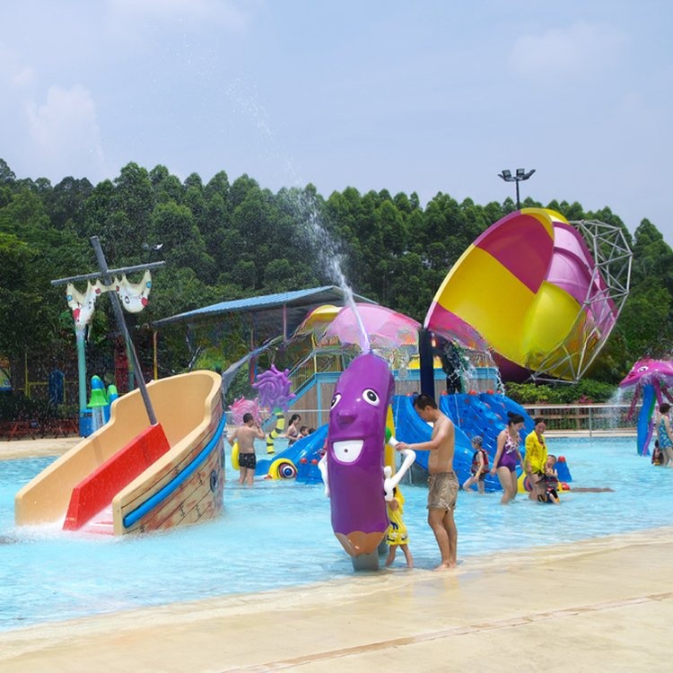 Fiberglass Material Water Amusement Park Splash Small Toys Equipment