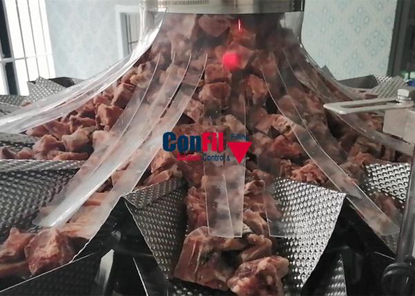 Buy cheap Frozen Diced Ribs Multihead Weigher Machine Frozen Food Filling Machine Waterproof from wholesalers