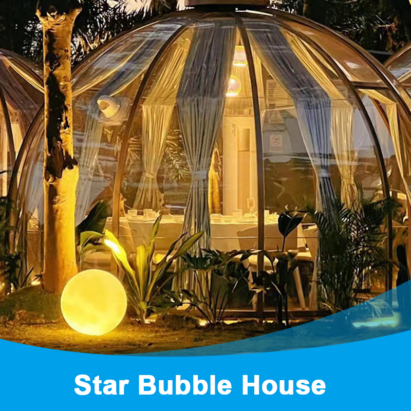 Outdoor camping Spherical star tent Hotel Homestay Room Star Room pc transparent glass house