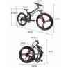 Buy cheap 21 Speed Electric Folding Bike 48V 120Km Long Range 26 Inch Wheel Ebike from wholesalers