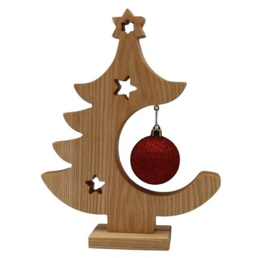 Buy cheap wooden Christmas tree Christmas decoration Wooden decoration Ball Ash Table decoration from wholesalers