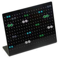 Buy cheap Hot Bent Black Acrylic Jewelry Earring Stand Counter Plexiglass Jewellery product