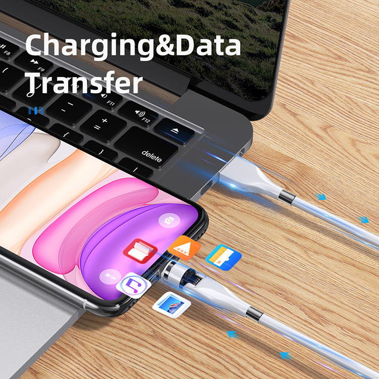 Magnetic Mobile Phone Data Cable Nylon Fast Charging Heavy Duty