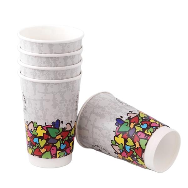 Custom Aluminium foil Single Wall Paper Cups for hot tea