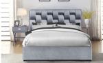 Upholstered Trundle Daybed Velvet Fabric Storage Bed Frame With Fashional