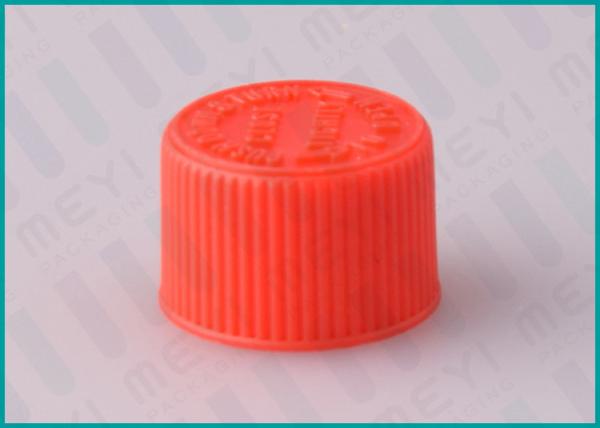 Buy cheap 20/410 Red Screw Top CRC Child Resistant Caps Plastic Ribbed Closure from wholesalers