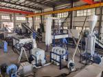Zigzag Paper Label Remover Single Screw Pet Bottle Recycling Line Automatic