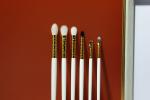 12 Pieces Luxurious Gold Natural Hair Makeup Brushes With Private Label