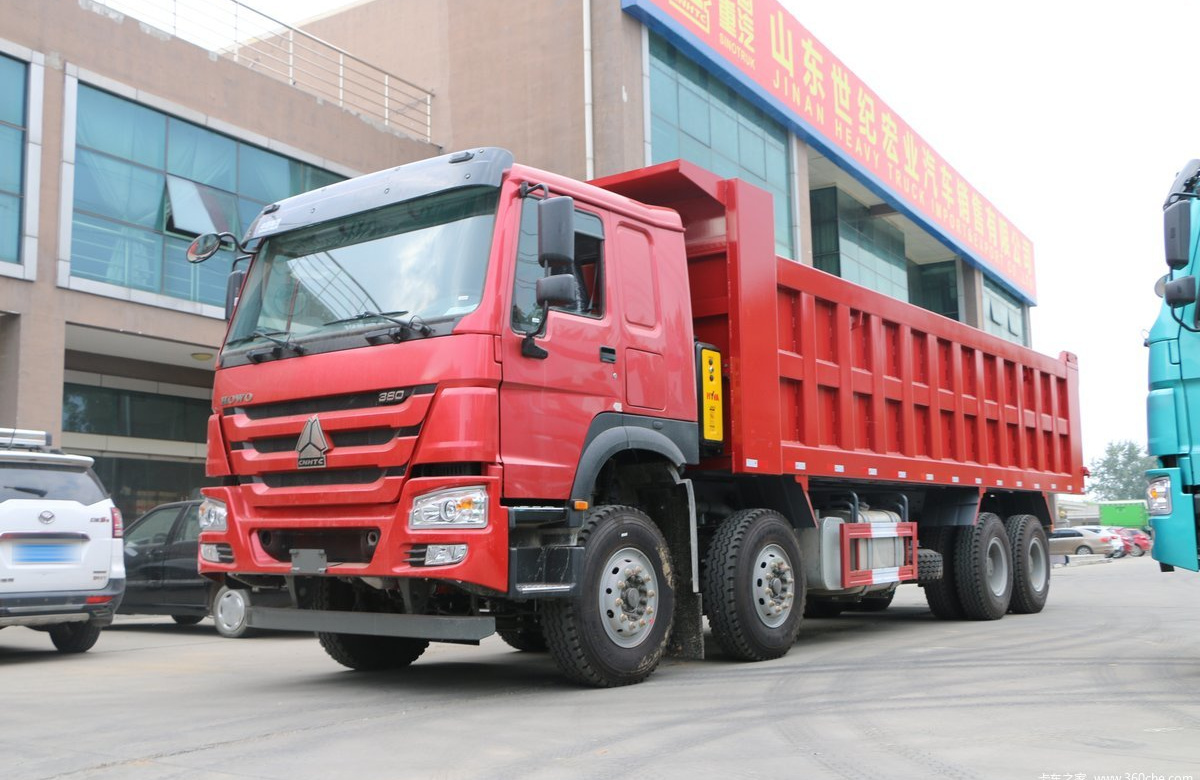 Howo 8x4 12 Wheel Used Tipper Truck 40 Tons 380 Hp Heavy Dump Truck With Left Steering