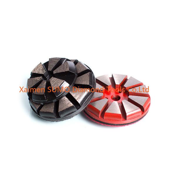 Buy cheap 4 inch 10 Straight edge Segments Velcro Backed concrete grinding disc for Stonekor concrete grinder from wholesalers