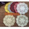Buy cheap Cotton Vintage Doily Patterns Colored Crochet Doilies Placemats for Wedding Round Tablemat from wholesalers