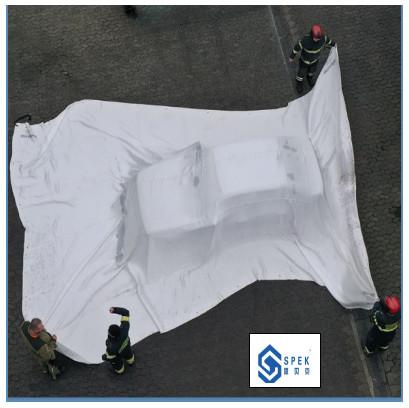 Electric Vehicle Fire Blanket Fire Retardant Silicone Cloth Glass Fiber Cloth