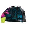 Buy cheap Black Binding Non Woven Carry Bag Traveling Style Zipper Double head Closing Silk Screen Printing from wholesalers
