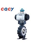 Buy cheap VBJG All Metal Hard Sealed Butterfly Valve -100℃~+550℃ Reliable Seal Pneumatic product