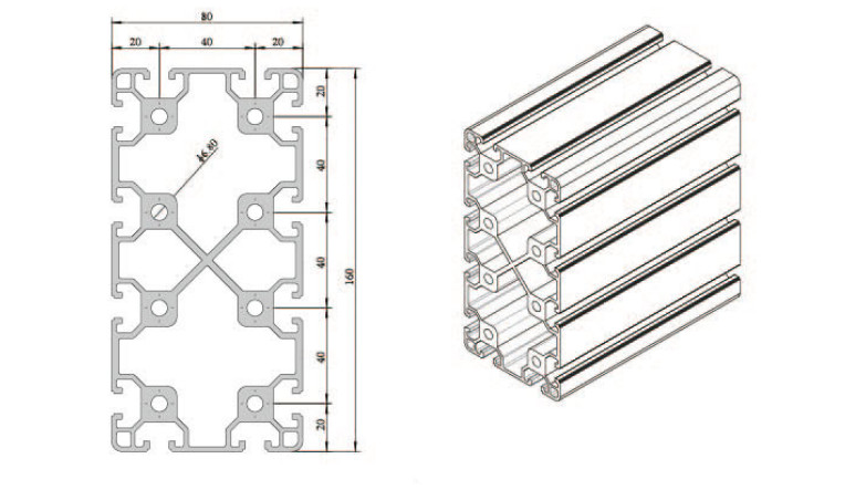 Wood Grain 6063 T5 Extruded Aluminium Profiles For Windows And Doors
