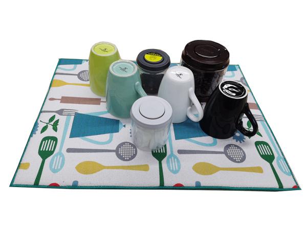 Buy cheap 38x50cm Kitchen Counter Microfiber Dish Drying Mat from wholesalers
