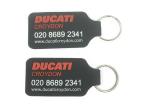 Plastic Custom Soft Pvc Keychain Double Side Embossed Keyring 100% Nontoxic