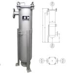 8-1480m3 Flow Rate Single Bag Plate Type Liquid Filter made of Stainless Steel