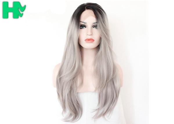 Buy cheap Crazy Party Synthetic Cosplay Wigs Non - Remy Hair Black Gray Or Custom Color from wholesalers