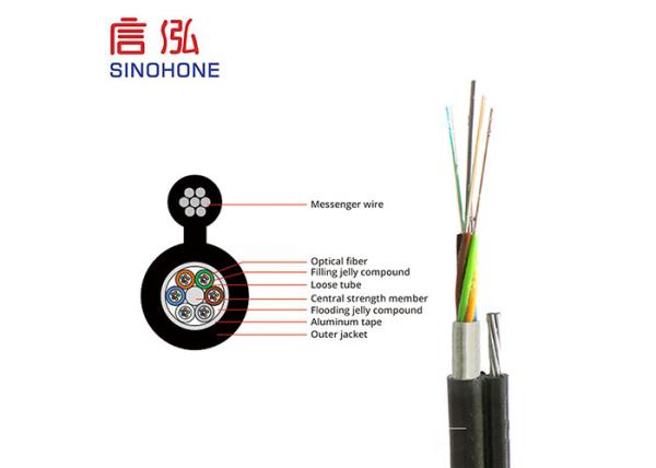 Buy cheap Figure 8 Armoured Fiber Optic Cable Outdoor Multimode Fiber Cable Longlife from wholesalers