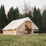 Wholesale Inflatable Air Tourist Tent Large Canvas Glamping Cabin Tent Family