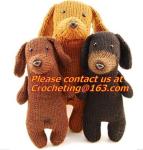 Fashion & Popular Hand Made Crochet Knitted Girl Doll, panda, toy, cotton yarn